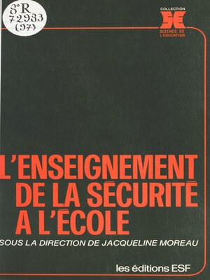 cover image of L'enseignement de la sécurité à l'école
